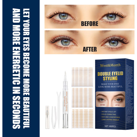 Double Eyelid Styling, Invisible Glue-free Natural Mesh Is Sticky When It Meets Water Lace Olive Type - V.I.P Digital Presence