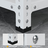 Household storage rack, adjustable display rack, carbon steel storage rack 100cm * 40cm * 180cm, five layers (white) - V.I.P Digital Presence