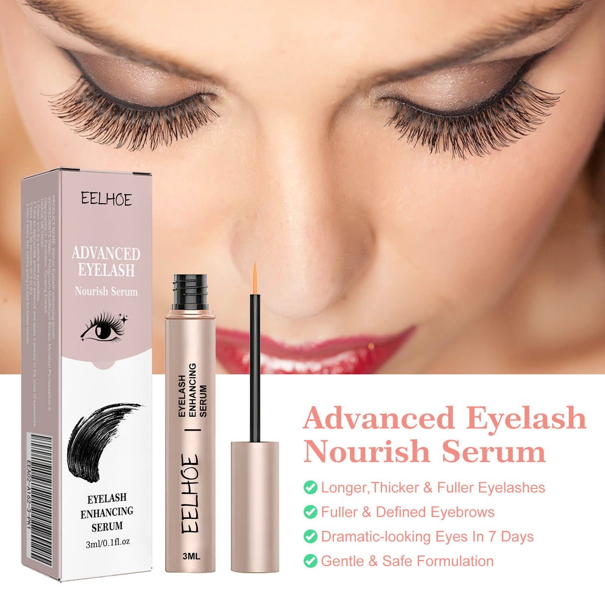 Mascara Natural Seamless Curl Length, Jet Black, Thick, Beautiful Lash Moisturizing Condition - V.I.P Digital Presence