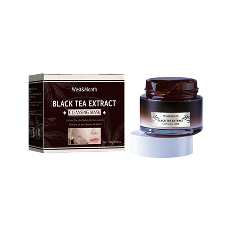 Black Tea Extract Cleansing Mask, Clean And Delicate Pore Brightening Skin Rejuvenating Daub Type Facial Mask - V.I.P Digital Presence