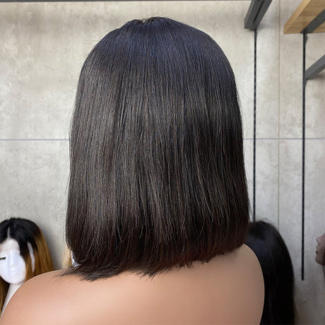 Wig Chemical Fiber High Temperature Silk Front Lace Wig Headgear Human Hair Wigs For Black Women Middle Part BOB - V.I.P Digital Presence