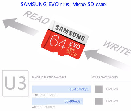 SAMSUNG EVO+ Micro SD 32G SDHC 80mb/s Grade Class10 Memory Card C10 UHS-I TF/SD Cards Trans Flash SDXC 64GB 128GB - V.I.P Digital Presence
