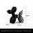 New black and white plaid balloon dog ornaments creative TV cabinet wine cabinet living room porch resin crafts - V.I.P Digital Presence