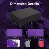 3800+ Capacity Card Storage Box. Includes 20 Dividers, 5 Supporters, Leather Magnetic Closure. Great for YuGiOh & MTG Cards. - V.I.P Digital Presence