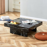 A modern and practical coffee table made of MDF material with black patterns - V.I.P Digital Presence