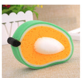 Fruit Sponge Dish Washing Brush Non-Stick Oil Kitchen Compressed Sponge Wipe Printing Household Brush Bowl Bath Absorbent Cotton - V.I.P Digital Presence