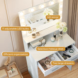 Makeup Vanity Desk with Mirror & Light - V.I.P Digital Presence