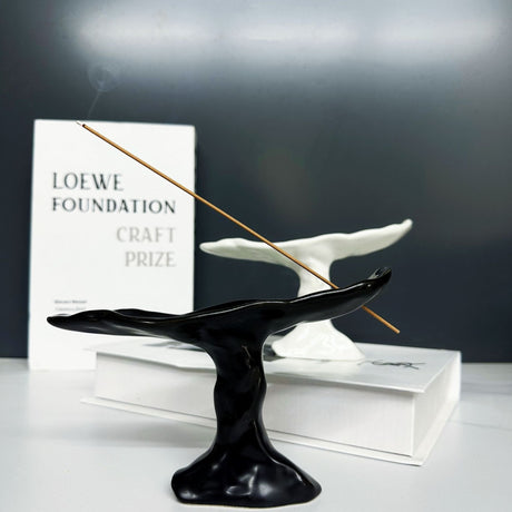 Nordic minimalist wabi sabi style ceramic fragrance holder, aromatherapy insert, niche vintage ornament sculpture art - V.I.P Digital Presence