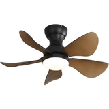 29 Inch Low Profile Flush Mount Ceiling Fan with Light Reversible Motor Remote Control - V.I.P Digital Presence