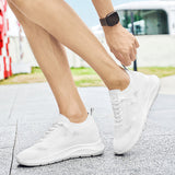 Indoor height increasing sports and leisure shoes for men white invisible height increasing shoes 7CM - V.I.P Digital Presence