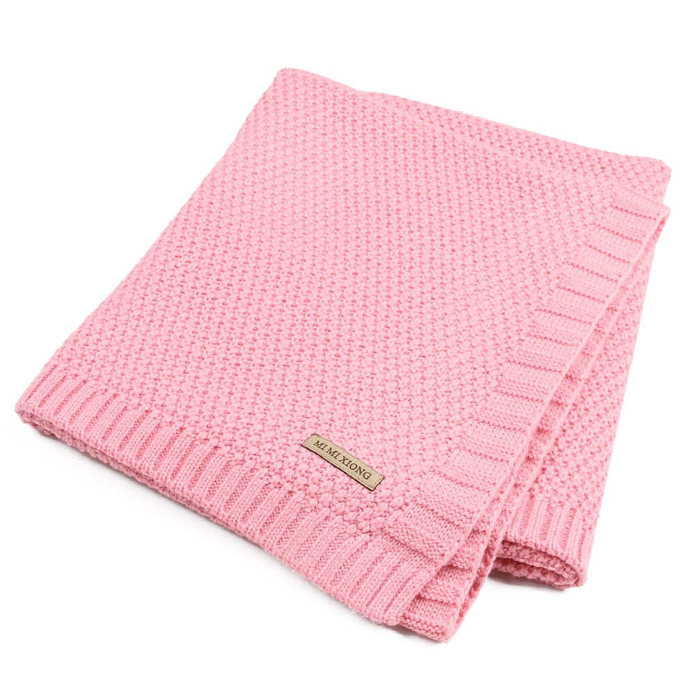 Baby Blanket Knitted Newborn Swaddle Wrap Blankets Super Soft Toddler Infant Bedding Quilt - V.I.P Digital Presence