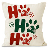 Christmas striped pillow cover linen black cat print pillowcase home holiday decoration cushion cover - V.I.P Digital Presence