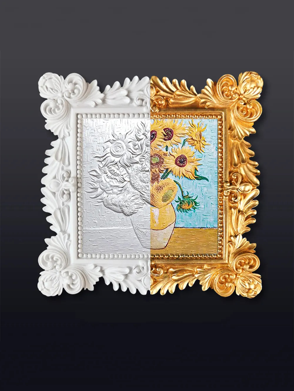 Kit de pintura al óleo 3D DIY "Girasoles de Van Gogh en relieve"