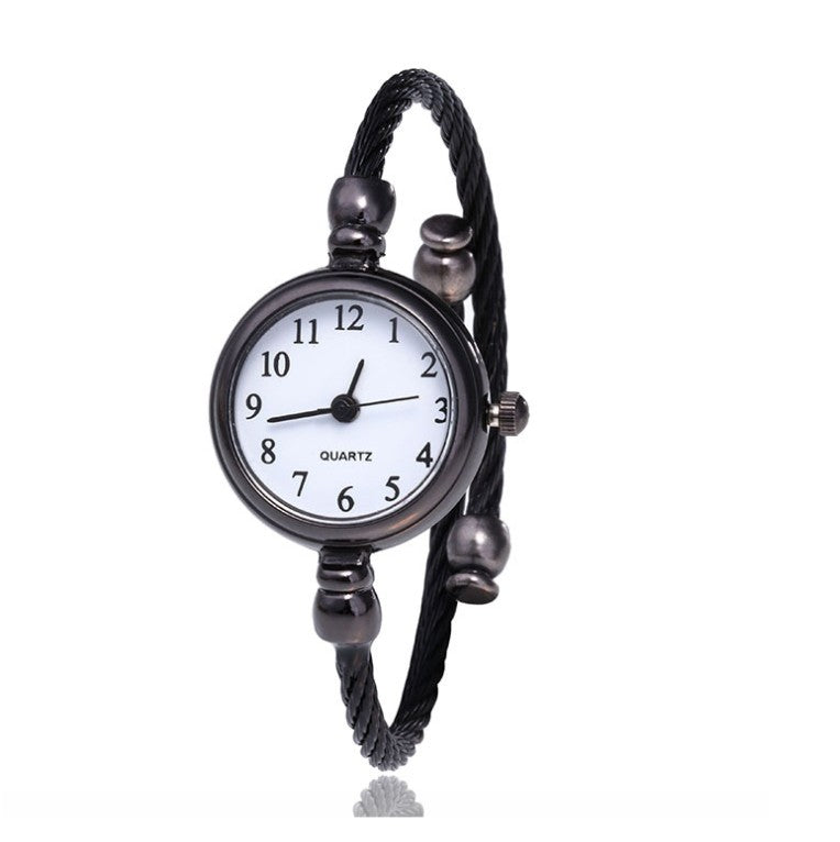 Women's Watches Bracelet Style Opening Simple Retro Art Fashion Watches Women's Fashion Quartz Watch Relogio Feminino（black belt） - V.I.P Digital Presence