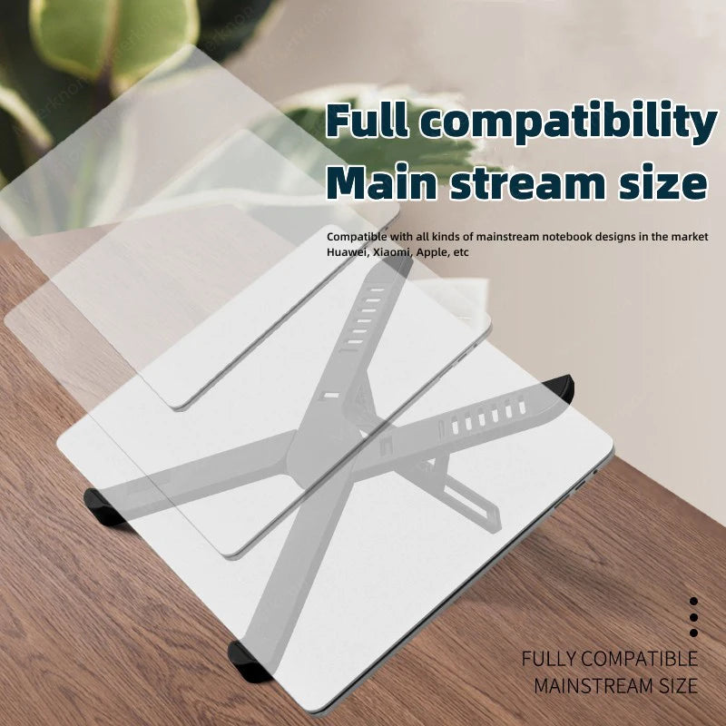 Laptop stand, creative office folding tablet stand, lifting and cooling height increasing stand - V.I.P Digital Presence