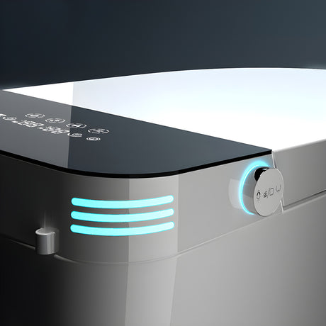 ST-GP-01 Smart Toilet with Heating, Portable Toilet with Automatic Opening and Closing, 1.28GPF Water Tank Free Toilet, White - V.I.P Digital Presence