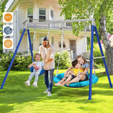 Kids Metal Swing Set for Backyard Outdoor Playground Two Functional Swing Set For Kids Outdoor Equipment - V.I.P Digital Presence