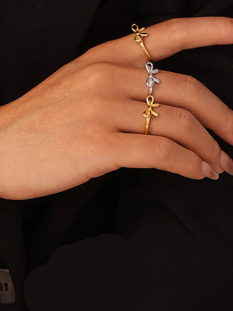 Bow ring stainless steel ins style jewelry - V.I.P Digital Presence