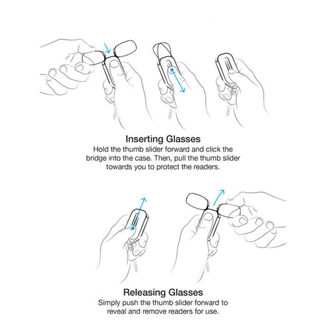 Nose clip presbyopic glasses keychain ultra lightweight carrying elderly glasses wallet glasses reading glasses - V.I.P Digital Presence