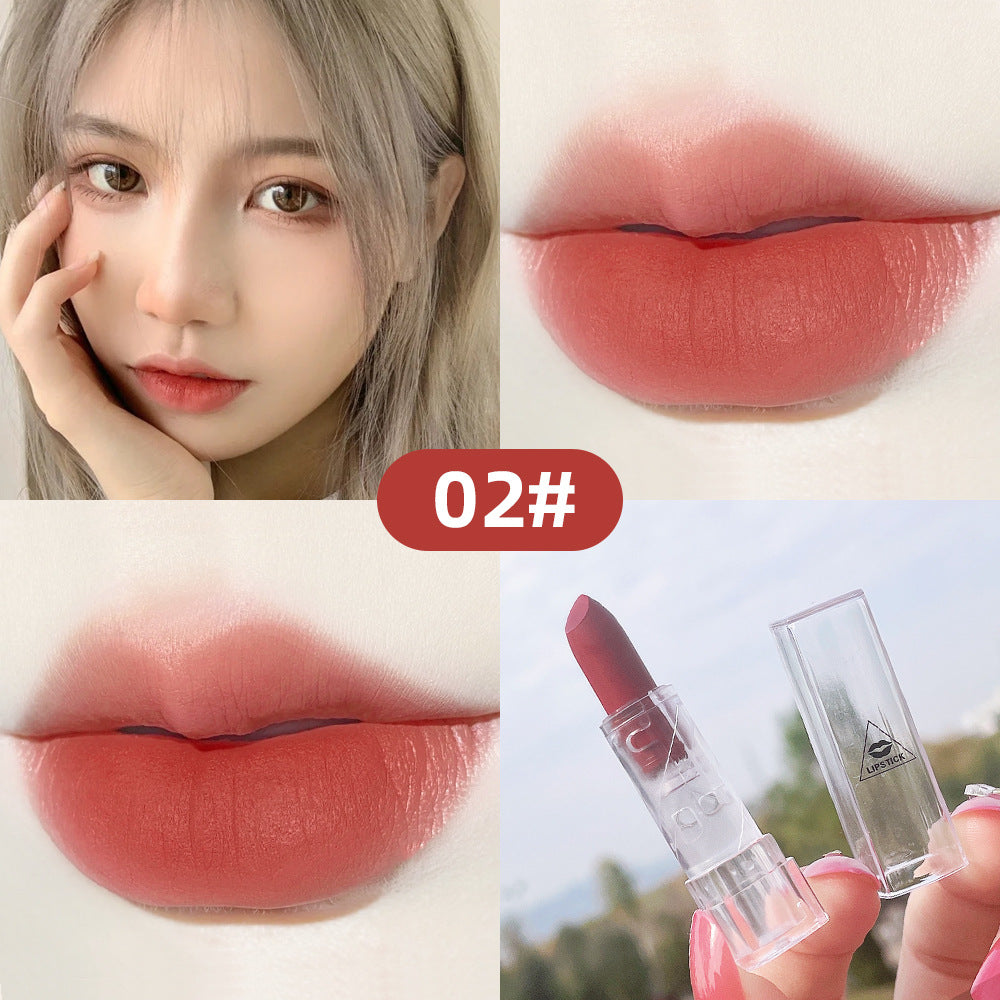 Transparent Shell Lipstick Matte Peach Pink Student Model Plain White Lipstick Sample Lipstick - V.I.P Digital Presence