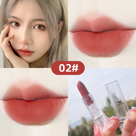 Transparent Shell Lipstick Matte Peach Pink Student Model Plain White Lipstick Sample Lipstick - V.I.P Digital Presence