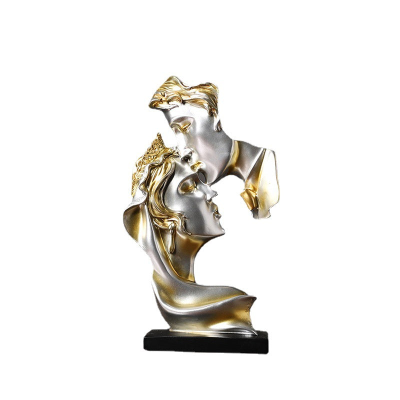 Abstract art couple decoration living room wine cabinet study decoration figure sculpture handicrafts - V.I.P Digital Presence