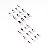 Black French Flame Wear Nail Finished False Nail Nail Patch Nail Patch Fake Nail - V.I.P Digital Presence