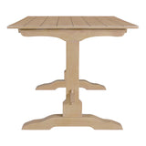 TREXM 3-piece retro dining table, rectangular stand table, and 2 4-person wooden stools (made of natural wood) - V.I.P Digital Presence