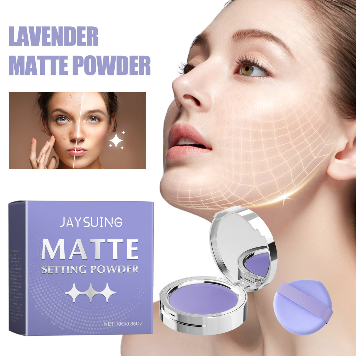 Matte Finishing Powder, Natural Lasting Concealer Oil Control Light Light And Easy To Remove Makeup Finishing Powder - V.I.P Digital Presence
