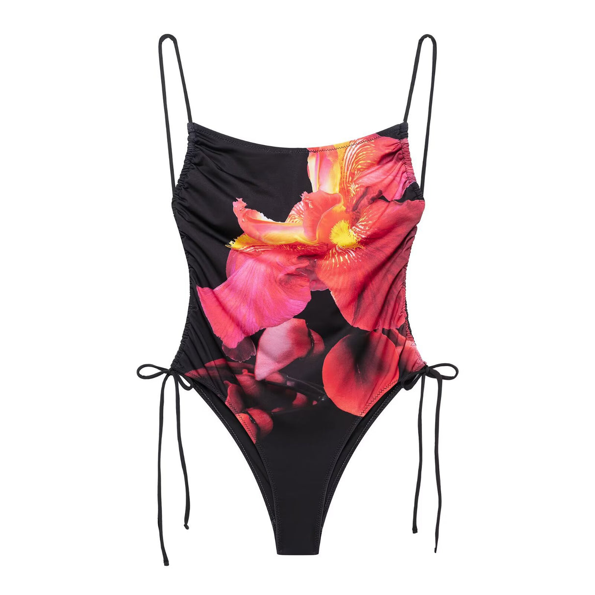 Sexy lace up floral print swimsuit jumpsuit for women - V.I.P Digital Presence