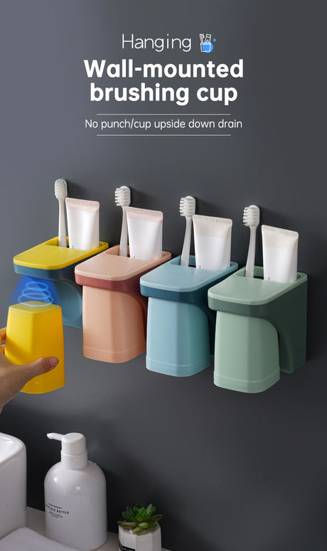 Magnetic Toothbrush Holder Bathroom Accessories magnetic cup holder For Home toiletries storage rack - V.I.P Digital Presence