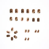 Wearing Warm Brown Brown White Double Spell Smudged Golden Texture Ins Style Manicure Patch The Finished Product Is Removable - V.I.P Digital Presence