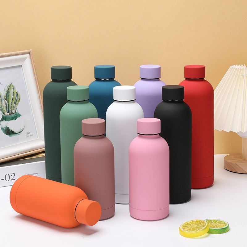 350/500/750ML Double-Wall Stainless Steel Leak-proof Thermal Vacuum Flask Insulated Water Bottle Sports Coffee Straight Body - V.I.P Digital Presence