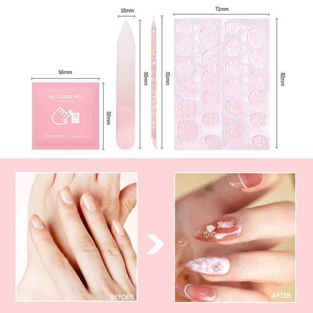 ibcccndc New Wearable Nail Manicure Kit Nail File Jelly Glue Easy To Operate Wearable Nail - V.I.P Digital Presence