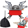 Estufa de gas portátil plegable y resistente al viento para acampar al aire libre, ideal para mochileros, acampadas, senderismo y picnics.