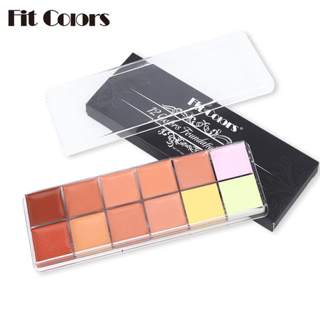 Fit Colors 12 Color Concealer Natural Moisturizing Long Lasting Concealer 3D Concealer - V.I.P Digital Presence