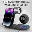Six in one mobile phone watch headphones wireless charging clock alarm Bluetooth speaker night light - V.I.P Digital Presence