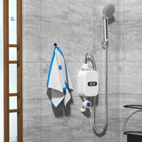 220V/110V 3500W instant electric water heater fast heating mini small electric kitchen treasure thermostatic shower shower set - V.I.P Digital Presence