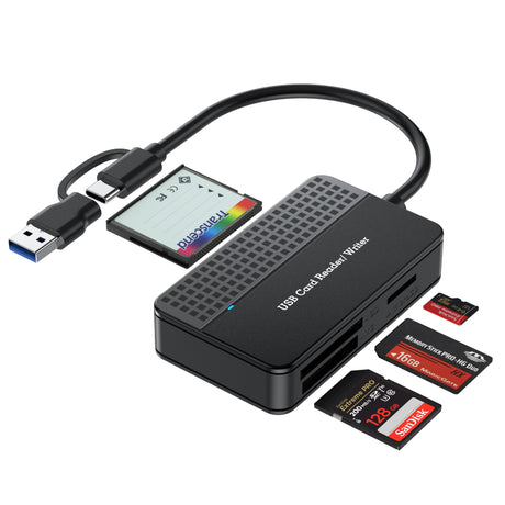 USB 3.0 Four in One USB 3.1 CF SD TF MS Memory Card/DSLR Camera Card Reader Type-c - V.I.P Digital Presence