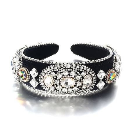 Baroque retro inlaid colored rhinestone sponge hair accessories - V.I.P Digital Presence
