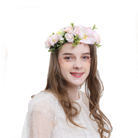 Hawaiian Vacation Wreath Headwear Beautiful Bridal Hairbands Wedding Hair Accessories Headwear Wreath - V.I.P Digital Presence