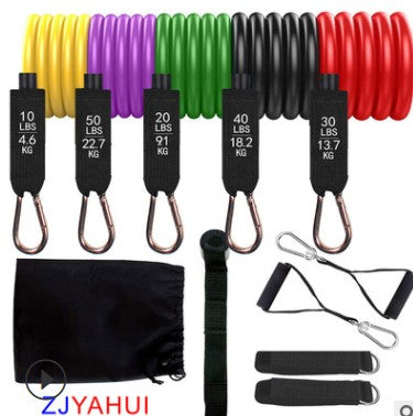 Juego de bandas de resistencia para ejercicios con anclaje para puerta, correas para piernas y tobillos para entrenamiento de resistencia, fisioterapia y entrenamientos en casa. 