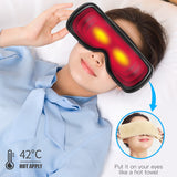 Masajeador de música con Bluetooth y carga, compresa caliente, masajeador de ojos eléctrico, antiarrugas, fatiga, tela transpirable, cuidado saludable