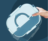 Stylish, simple, portable, large capacity 304 stainless steel two-compartment lunch box with bowl lunch box - V.I.P Digital Presence