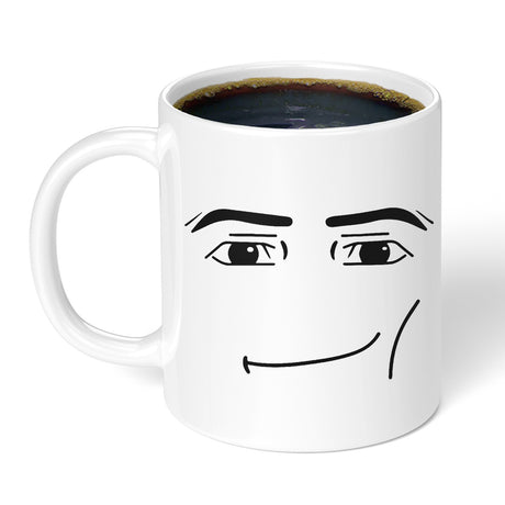 Roblox woman facial expression mug creative boys ceramic breakfast coffee milk cup - V.I.P Digital Presence
