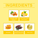 Turmeric Lemon Kojic Acid Soap Gently Cleanses And Moisturizes Skin, Body Cleansing And Refreshing Bath Soap