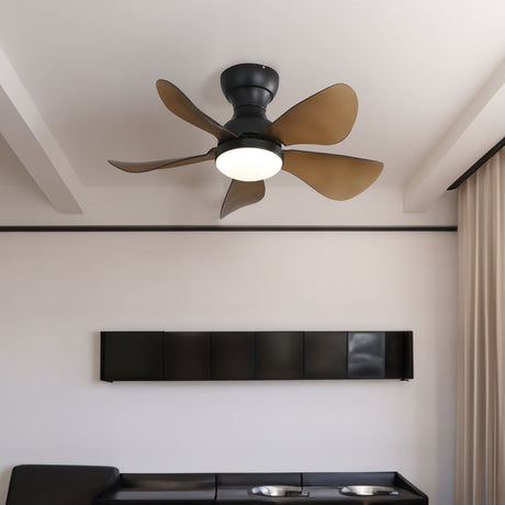 29 Inch Low Profile Flush Mount Ceiling Fan with Light Reversible Motor Remote Control - V.I.P Digital Presence