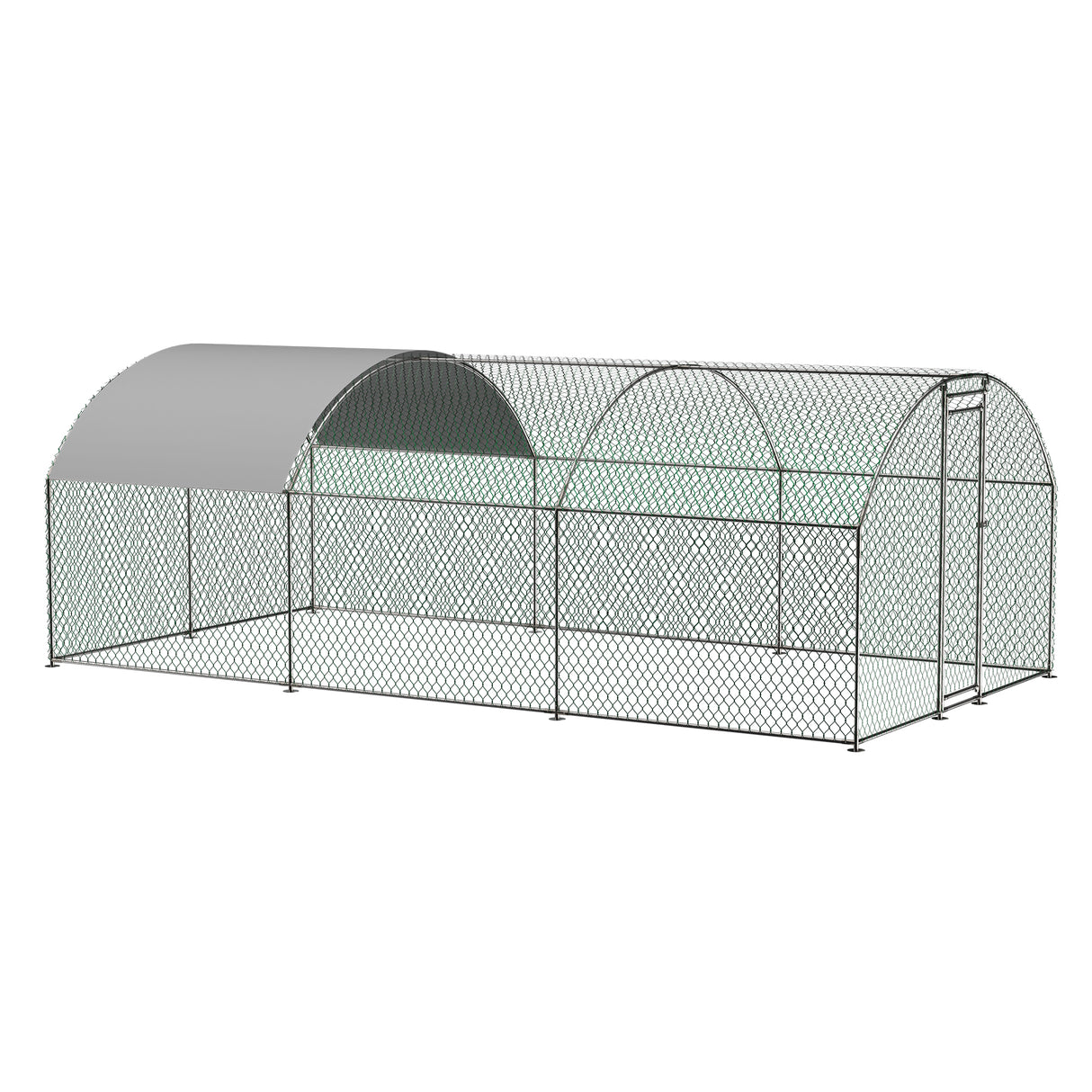 Large dome shaped walk-in fence cage metal chicken coop with waterproof and UV resistant cover, pipe diameter 1 inch - V.I.P Digital Presence