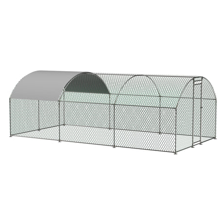 Large dome shaped walk-in fence cage metal chicken coop with waterproof and UV resistant cover, pipe diameter 1 inch - V.I.P Digital Presence