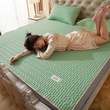 Summer Bed Sheet Ice Silk Mat Soft and Comfortable Latex Mattress Bedding Three-piece Breathable Mat for Comfortable Sleep